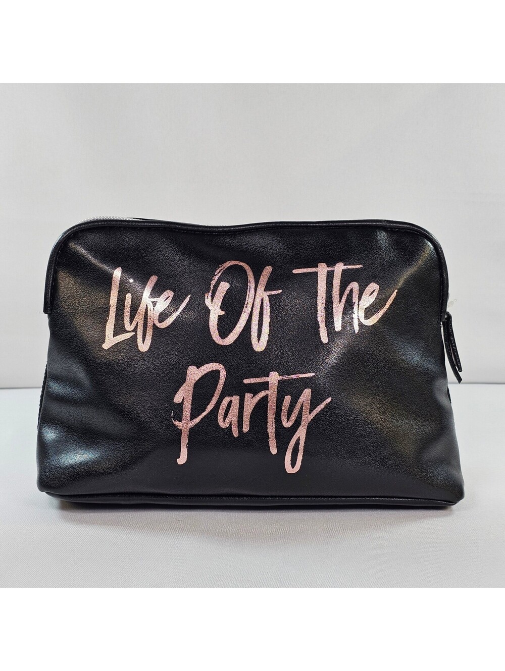 Victoria's Secret Sequin Star Makeup Bag Black Life Of The Party Cosmetic Pouch - Picture 2 of 13